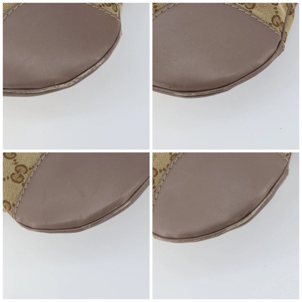 GUCCI GG Canvas Web Sherry Line Mayfair Bag Beige Gold 257065 Auth 158808 - Picture 16 of 16